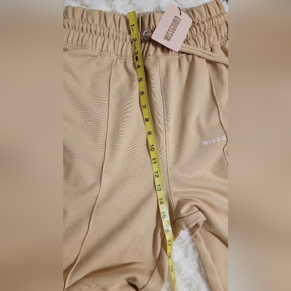 MISSGUIDED HIGHWAISTED SWEATPANT STRAIGHT THROUGH LEG TIE AT WAIST SIZE 8 - Picture 4 of 4